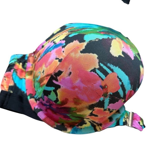 Cacique Women's Floral Lace Underwire Bra 48B Multicolor Adjustable Straps Comfy - Picture 2 of 7